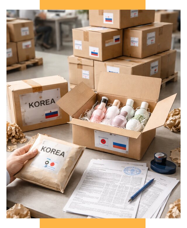 Доставка косметики из Кореи от 8616 р. под ключ | СетСервис-Пвв