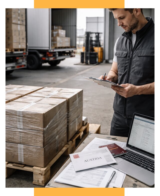 Доставка в Австрию от 65891 р. Логистика и экспорт СетСервис-Пвв